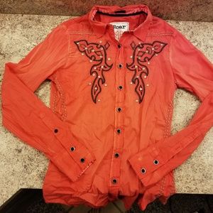 Roar Shirt (small) Pinkish/orangeish/reddish